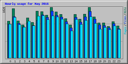 Hourly usage for May 2016